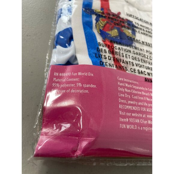 Instant Sexy Sailor Navy Costume Size Medium Large Blue White Red Nautical NEW - Picture 6 of 7